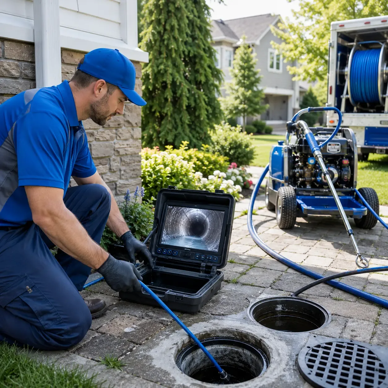 Outdoor drain cleaning professionals serving Farnhamville, IA